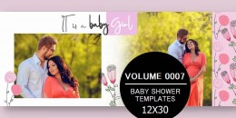 Baby Shower Templates 12X30 -0007 